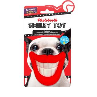 Cooper Pals, piszcząca zabawka dla psa, wieczny uśmiech
