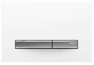 Biały przycisk Geberit Sigma50 115.788.11.2 do stelaża Duofix UP320