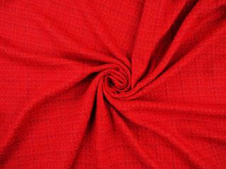 Chanelka bawełniana - Czerwień z lurexem