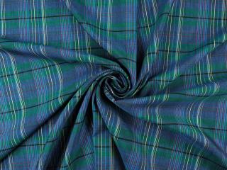 Len - Zielono-niebieska krata tartan