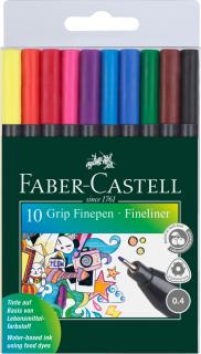 CIENKOPISY GRIP 10 KOL. W ETUI FABER-CASTELL 151610 FC