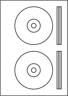 Etykiety samoprzylepne UNI CD (117 cm) 50 ark. (100 szt.)