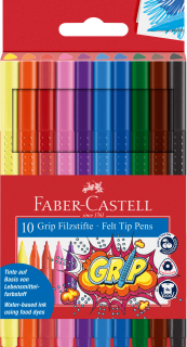 FLAMASTRY GRIP 10 KOL. W ETUI FABER-CASTELL 155310 FC