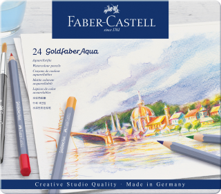 KREDKI AKWARELOWE GOLDFABER AQUA 24 KOL. OPAK. METALOWE FABER-CASTELL 114624 FC