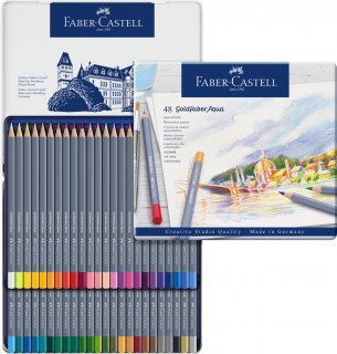 KREDKI AKWARELOWE GOLDFABER AQUA 48 KOL. OPAK. METALOWE FABER-CASTELL 114648 FC