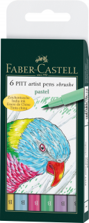 PITT ARTIST PEN PASTEL ETUI 6 SZT. FABER-CASTELL 167163 FC