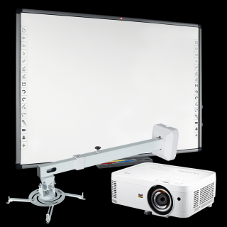 Zestaw interaktywny Avtek Panorama LED: tablica interaktywna Avtek TT-Board 90 Pro + Projektor ViewSonic LS560W + uchwyt