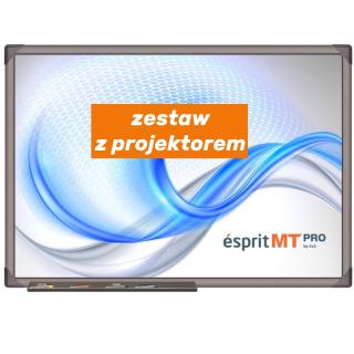 Zestaw MT PRO Wall: Tablica interaktywna ésprit MT PRO 80" +  projektor do ultra bliskiej projekcji Epson EB-685W z uchwytem W ZESTAWIE TANIEJ !