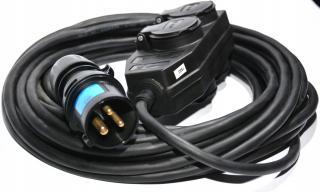 Adapter Przedłużacza Kampera Camping 10m H07RN-F 3x2,5 rozgałęźnik