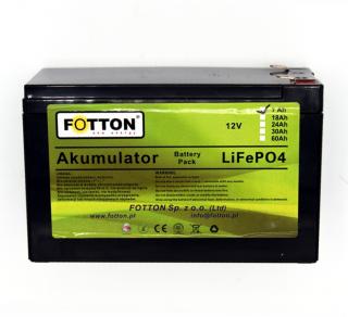 Akumulator  LIFEPO4 7Ah 12V box