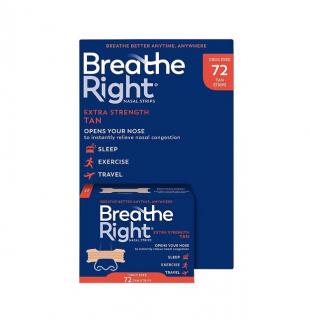 Breathe Right Extra Strength Strips, Plastry na nos - 72 szt