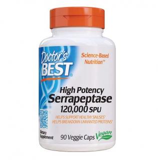 Doctor's Best Serrapeptase, 120,000 SPU, 90 kap