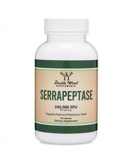 Double Wood Serrapeptase, 240000 SPU, 120 kaps.