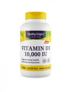 Healthy Origins Witamina D3 10000 IU 360 kaps.