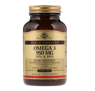 SOLGAR Triple Strenght Omega-3 950mg 50 kaps.