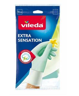 VILEDA rękawice gumowe extra sensation S