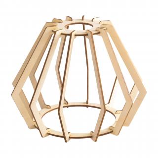 Klosz DREWNIANY do lamp na E27 LOFT BRYLANT drewno