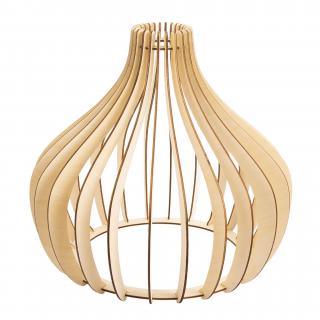 Klosz DREWNIANY do lamp na E27 LOFT DREWNO XXL