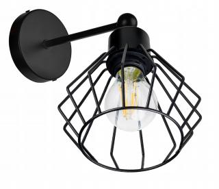 Lampa kinkiet  E27 ścienny stały loft drut brylant