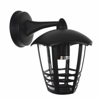 Lampa Kinkiet Ogrodowy Zewnętrzny Dolny CZARNY LED