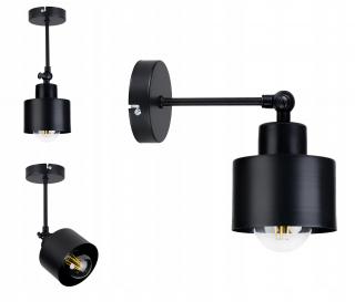 Lampa sufit kinkiet ścienny regulowany loft kubek