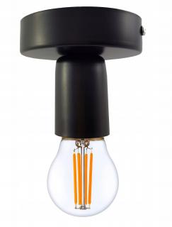 LAMPA sufitowa plafon czarny Loft na E27 Edison