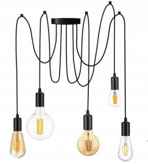 LAMPA sufitowa wisząca ZWIS Edison Loft E27 PAJĄK