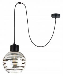 LAMPA sufitowa wisząca ZWIS Loft E27 PAJĄK SZKŁO