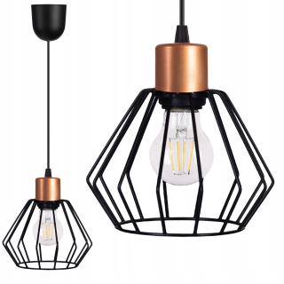 Lampa wisząca zwis żyrandol sufitowa loft brylant