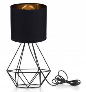 Lampka nocna Lampa stołowa loft na led E27 Abażur