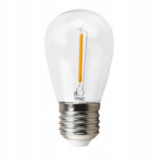 Żarówka E27 LED FILAMENT 1W CIEPŁA do girland