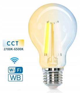 Żarówka LED FILAMENT E27 6W CCT na Smart WiFi i WB