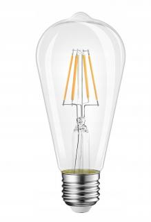 Żarówka LED filament E27 ST64 8W RETRO ciepła