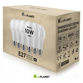 ZESTAW 10x ŻARÓWKA E27 LED 10W NEUTRALNA