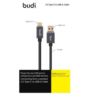 Budi Kabel USB-A do USB-C z pozłacanymi wtykami zapewniający transfer do 5GB/s 1,2m