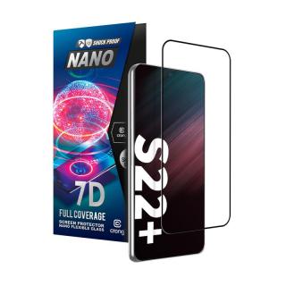 Crong 7D Nano Flexible Glass Szkło hybrydowe 9H na ekran Samsung Galaxy S22+ PLUS