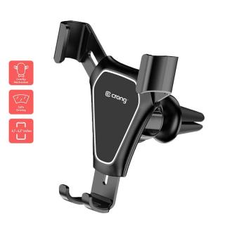 Crong Gravity Auto-Clip Car Holder uchwyt samochodowy grawitacyjny do telefonu 4,7- 6,5 (czarny)