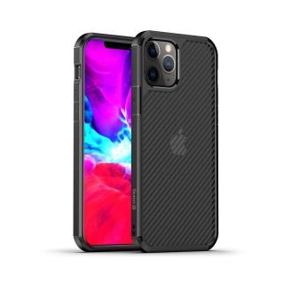 Crong Hybrid Carbon - Etui na iPhone 12 Mini (czarny)