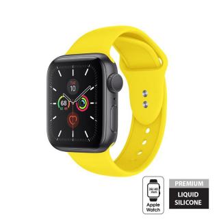 Crong Liquid Pasek do Apple Watch 38/40 mm (żółty)