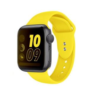 Crong Liquid Pasek do Apple Watch 42/44 mm (żółty)