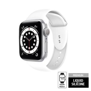 Crong Liquid Pasek do smartwatch Apple Watch 42/44mm (biały)