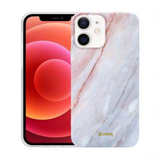 Crong Marble Case etui na iPhone 12 Mini (różowy)