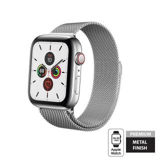 Crong Milano Steel Pasek ze stali nierdzewnej Apple Watch 38/40 mm (srebrny)