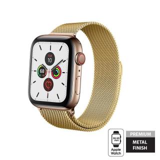 Crong Milano Steel Pasek ze stali nierdzewnej Apple Watch 38/40 mm (złoty)