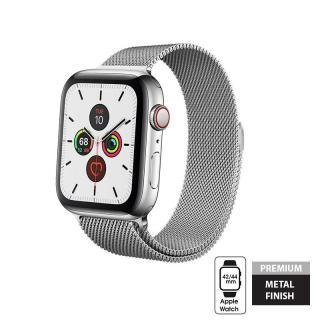 Crong Milano Steel Pasek ze stali nierdzewnej Apple Watch 42/44 mm (srebrny)