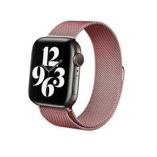 Crong Milano Steel Pasek ze stali nierdzewnej do Apple Watch 38/40 mm (różowe złoto)