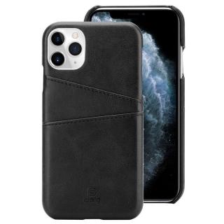 Crong Neat Cover etui ekoskóra na iPhone 11 Pro z kieszeniami (czarny)