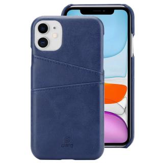 Crong Neat Cover etui ekoskóra na iPhone 11 Pro z kieszeniami (niebieski)