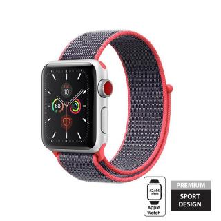 Crong Nylon Band Pasek sportowy Apple Watch 42/44 mm (Electric Pink)