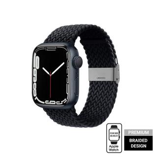 Crong Wave Band Pleciony pasek do Apple Watch 38/40/41 mm (grafitowy)